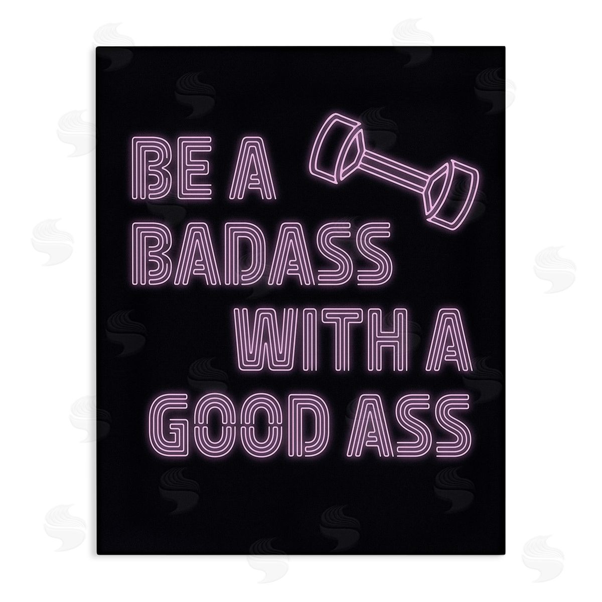 Victoria Barnes Bad*ss With Good A** Canvas Wall Art Print