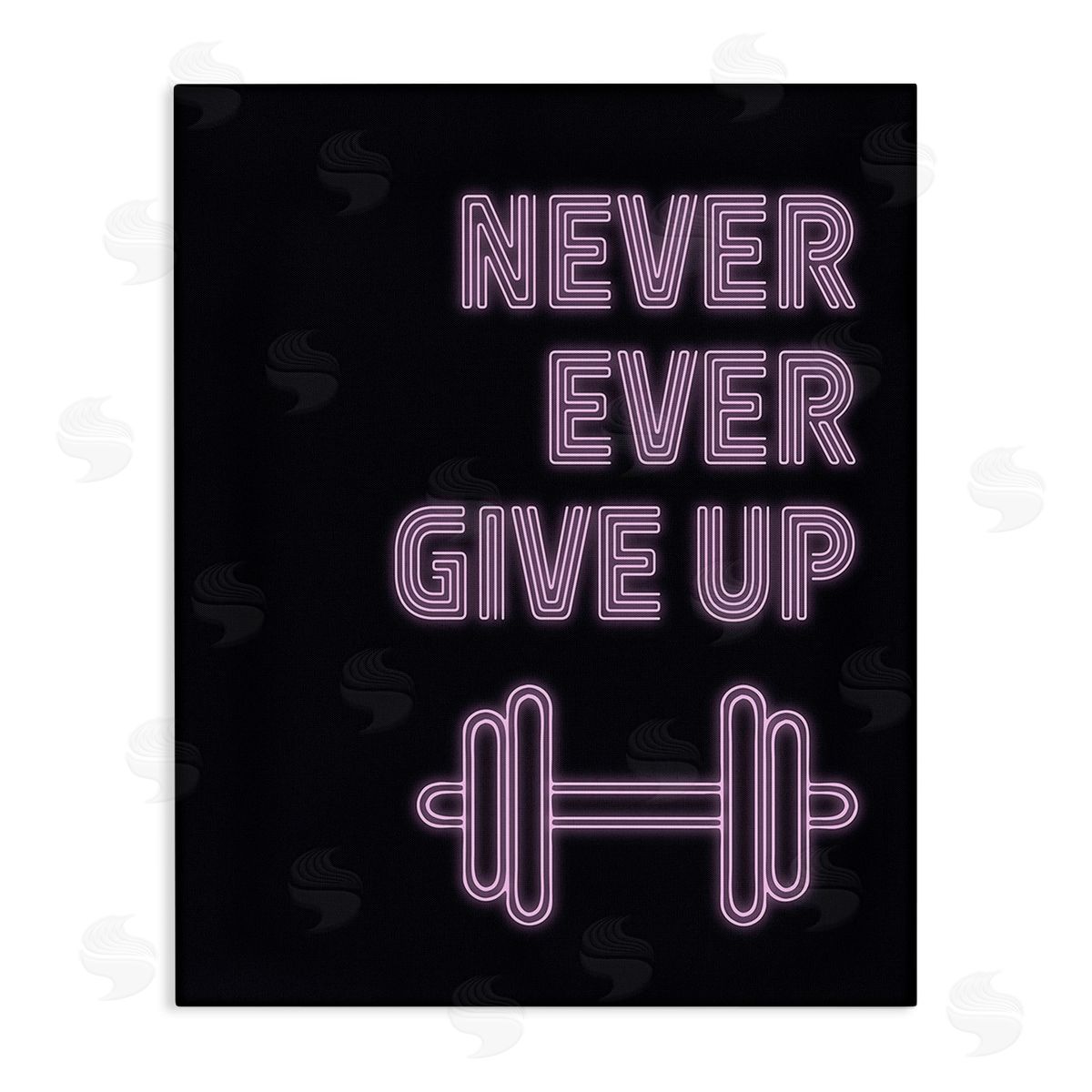 Victoria Barnes Never Ever Give Up Canvas Wall Art Print