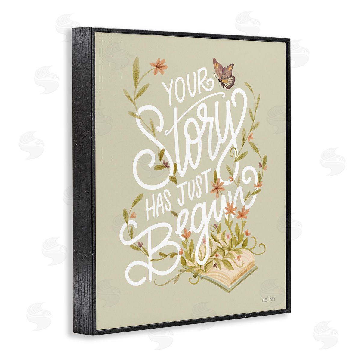 House Fenway Your Story Inspirational Black Framed Giclee Wall Art Print