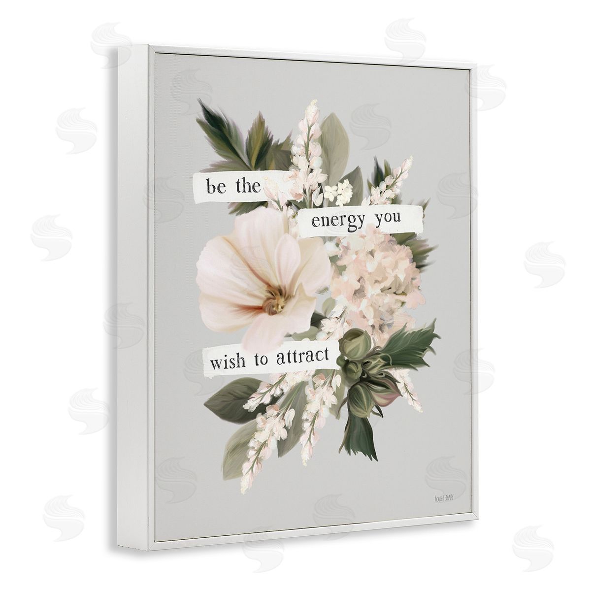 House Fenway Inspirational Be The Energy White Framed Giclee Wall Art Print