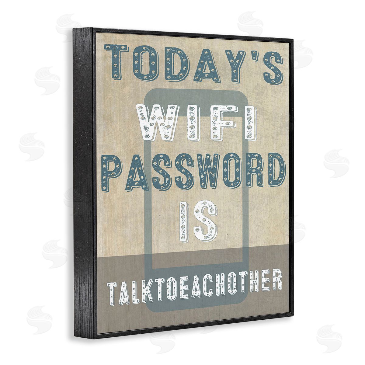 Graffitee Studios Funny Wi-Fi Password Black Framed Giclee Wall Art Print
