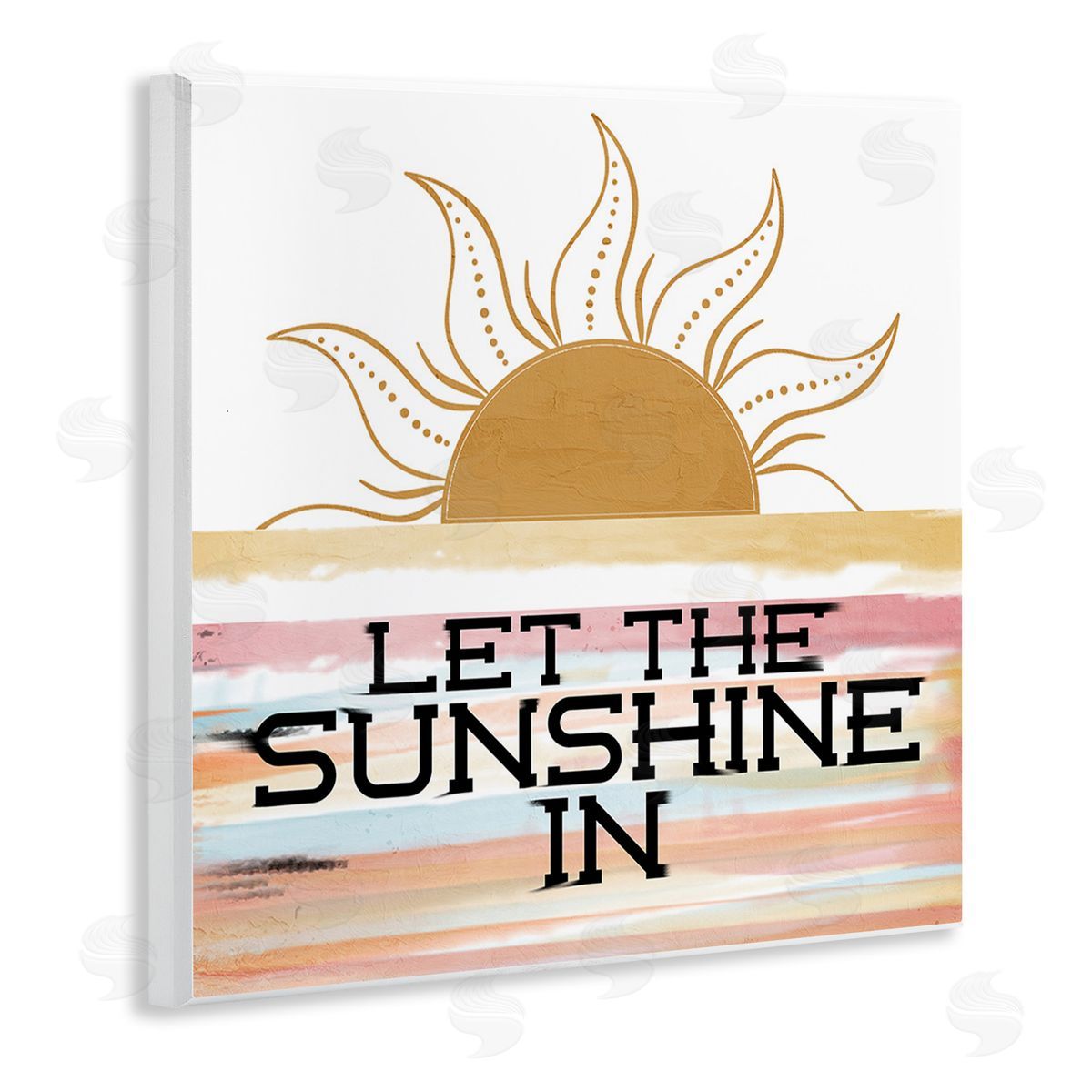 Kim Allen Let Sunshine In Wooden Wall Plaque Art Print