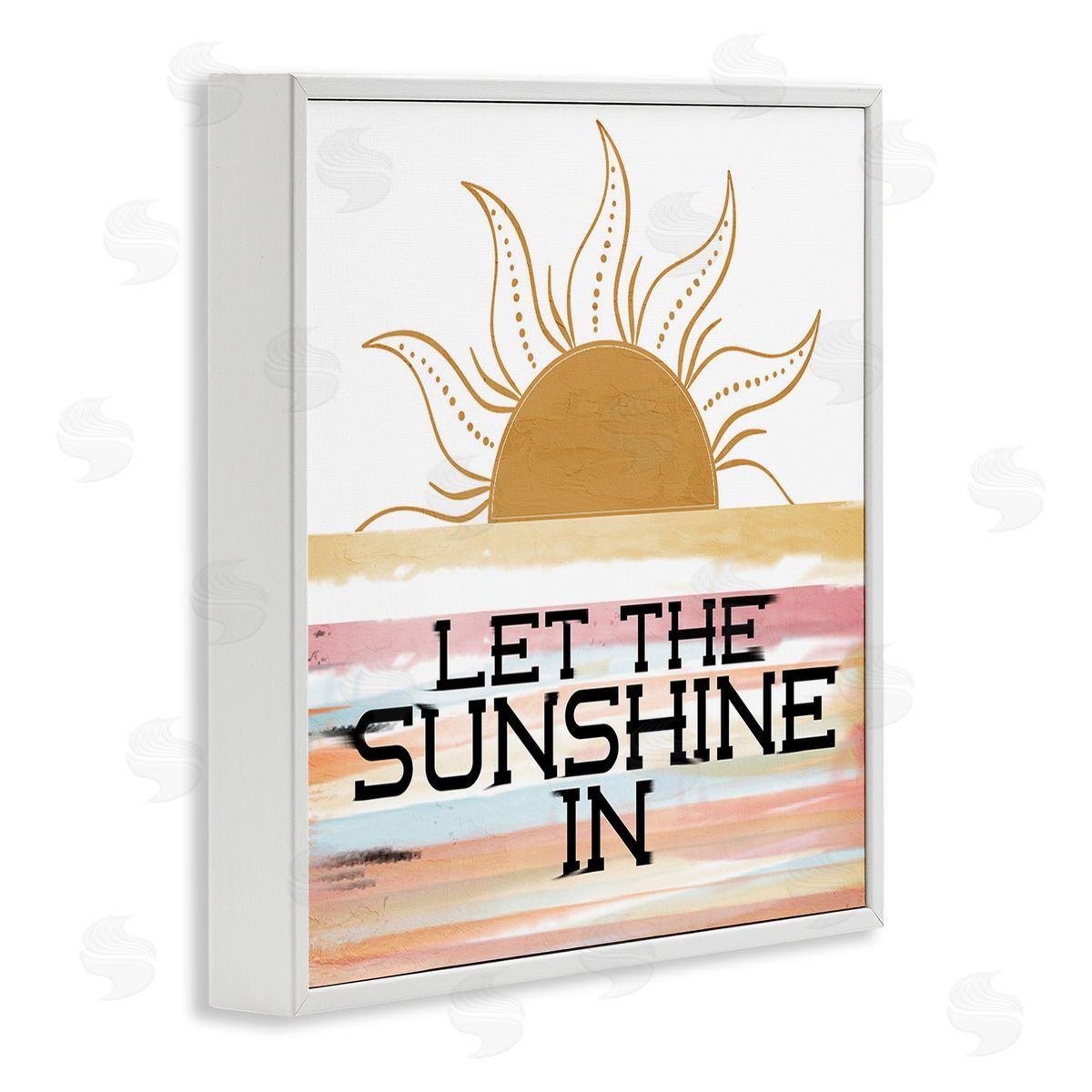 Kim Allen Let Sunshine In White Framed Giclee Wall Art Print