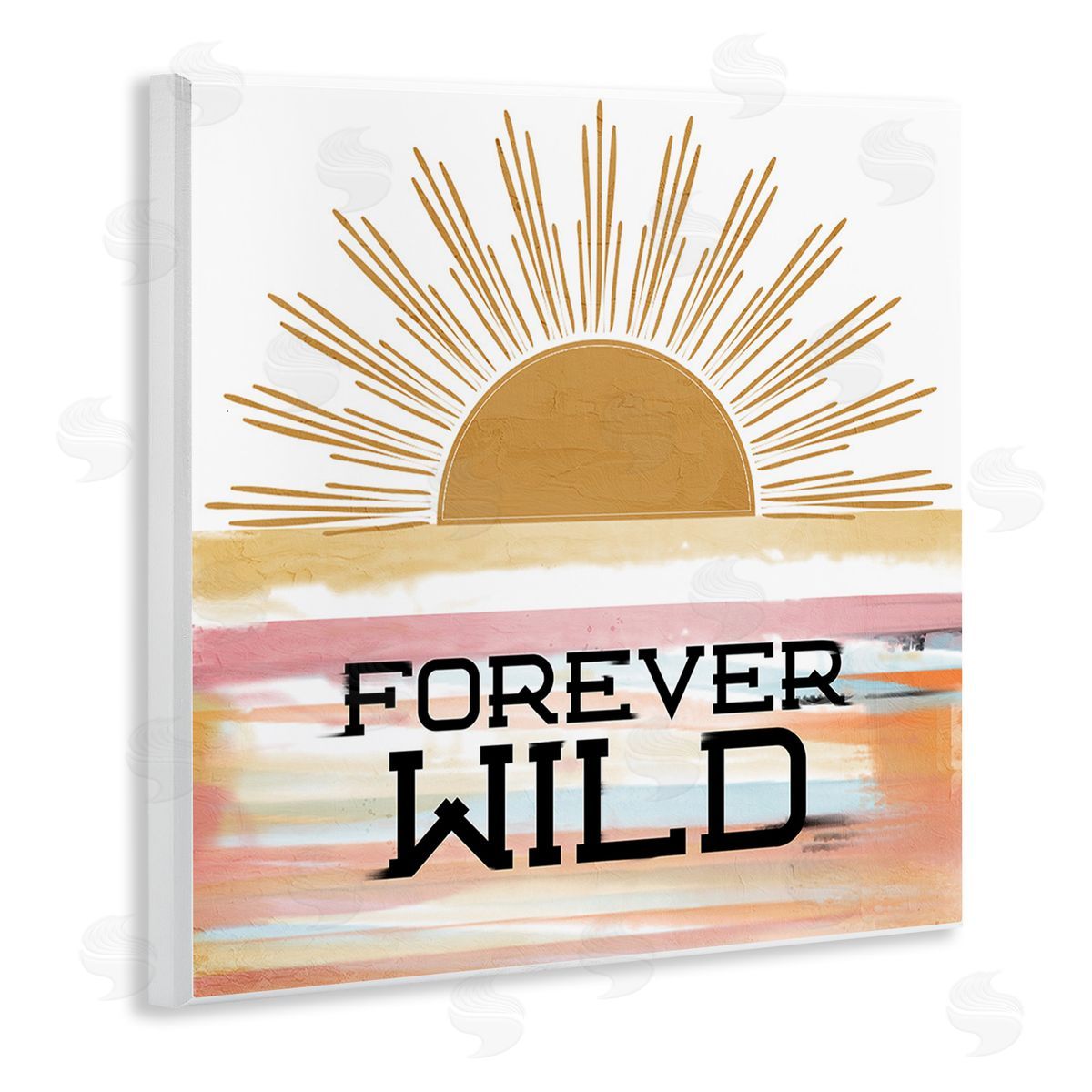 Kim Allen Forever Wild Sun Rays Wooden Wall Plaque Art Print