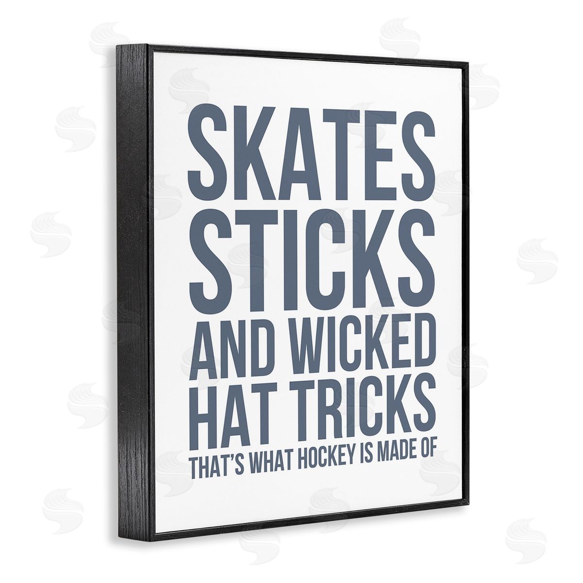 Leah Straatsma What Hockey Is Made Of Black Framed Giclee Wall Art Print