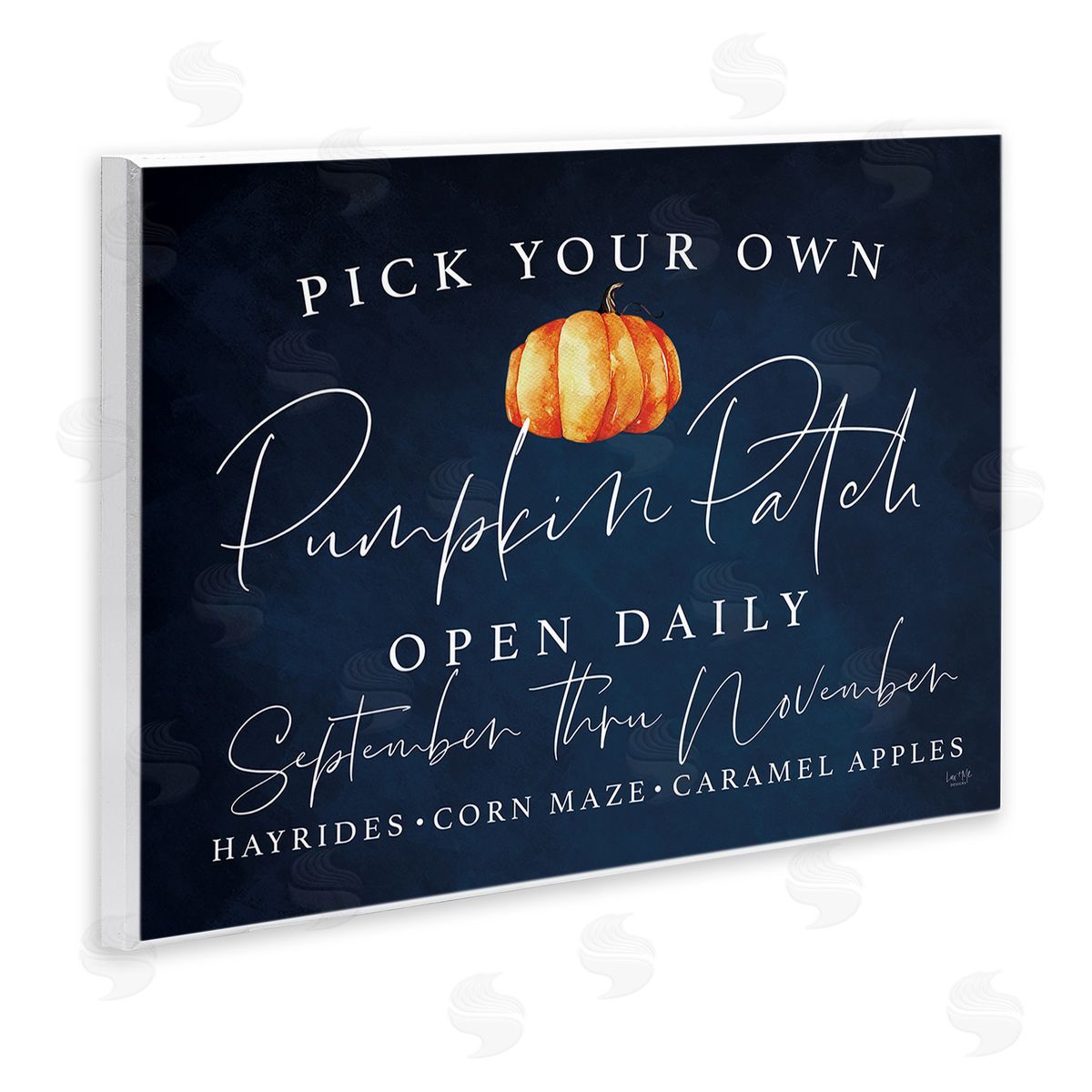 Lux + Me Designs Pick Your Own Pumpkins Wooden Wall Plaque Art Print