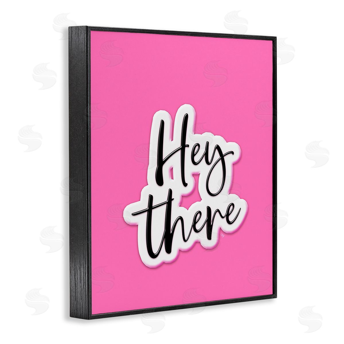 Martina Pavlova Bold Hey There Black Framed Giclee Wall Art Print