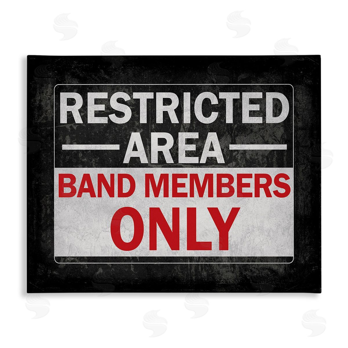 Masey St. Studios Band Members Only Canvas Wall Art Print