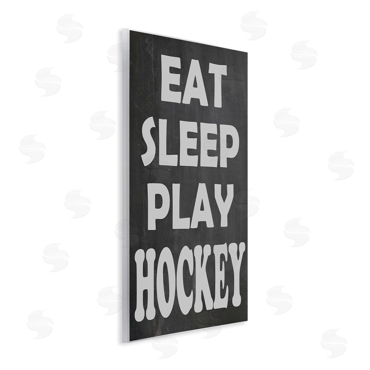 Olivia Jean Eat Sleep Play Hockey Wooden Wall Plaque Art Print