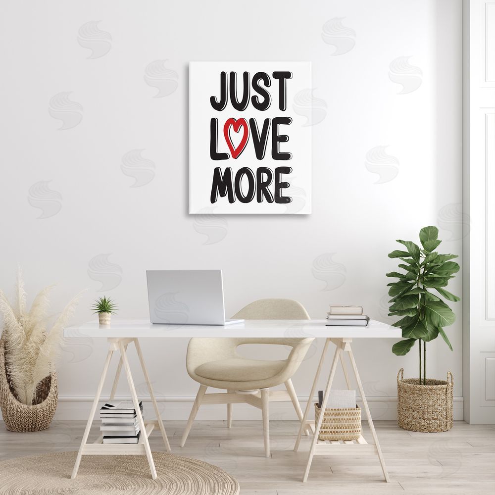 Martina Pavlova Just Love More Canvas Wall Art Print in Room