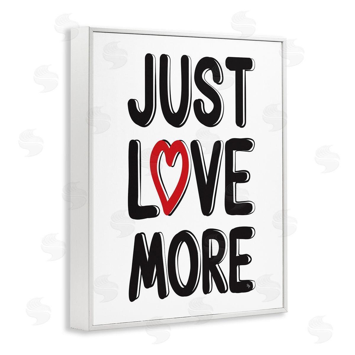 Martina Pavlova Just Love More White Framed Giclee Wall Art Print