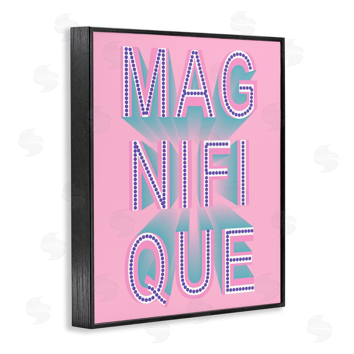 Martina Pavlova French Abstract Magnifique Black Framed Giclee Wall Art Print