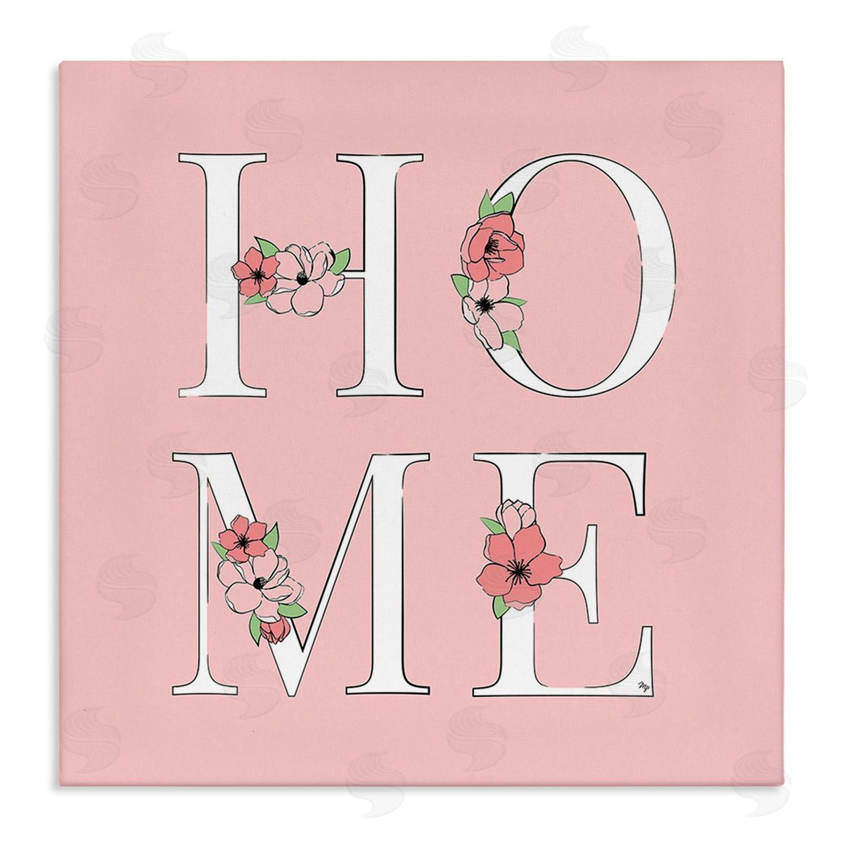 Martina Pavlova Home with Flower Blossoms Canvas Wall Art Print