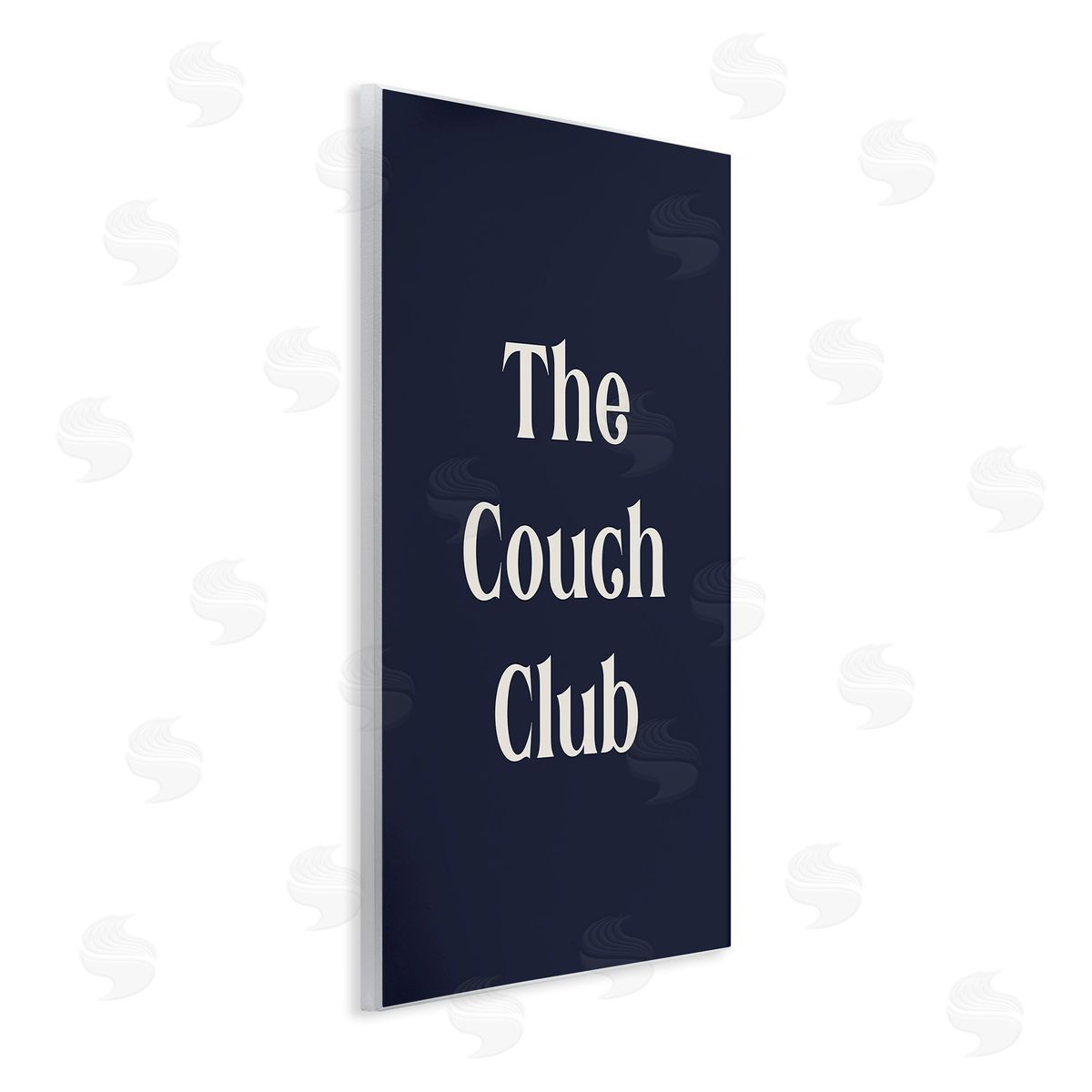 Stupell Studio Couch Club Phrase Wooden Wall Plaque Art Print