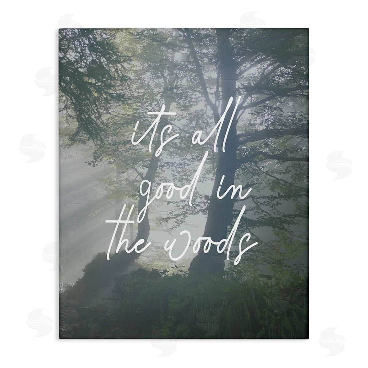 Stupell Studio All Good In Woods Canvas Wall Art Print