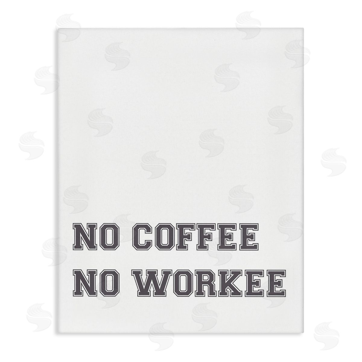 Stupell Studio Funny No Coffee Phrase Canvas Wall Art Print