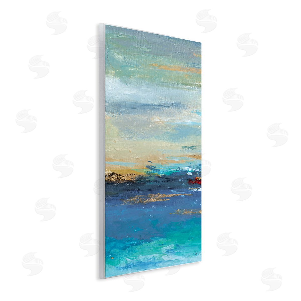 Ombre Ocean View Wood Plaque Wall Art, Home Decor by Patricia Pinto