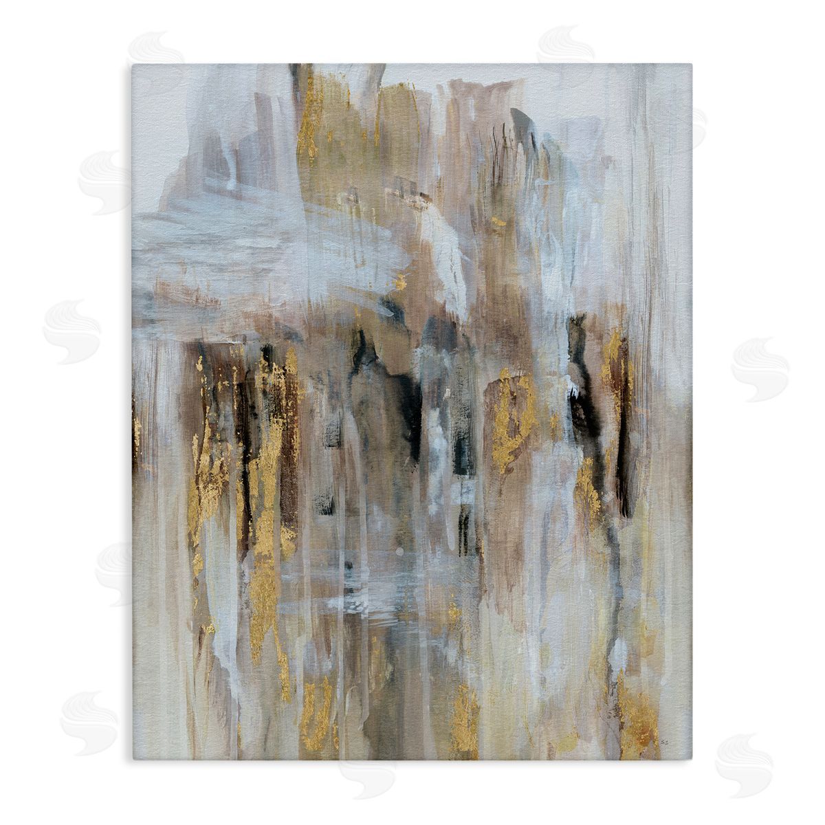 Abstract Paint with Glam Accents Canvas Wall Art, Home Decor by Susan Jill