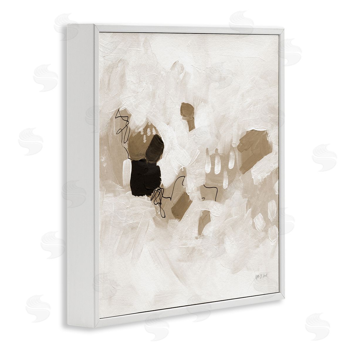 Neutral Classic Conservatory White Frame Print Wall Art, Home Decor by Yvette St. Amant