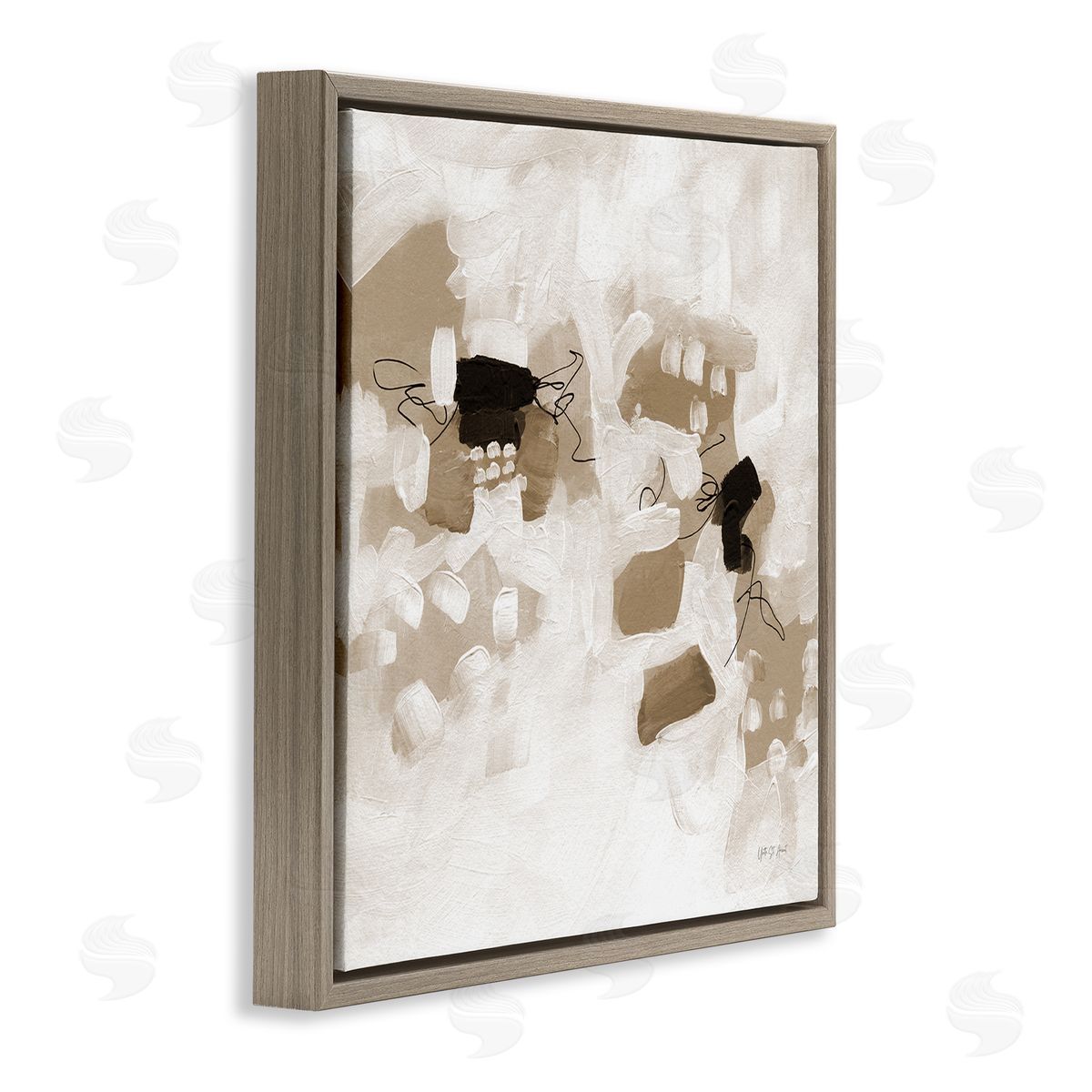 Boho Classic Conservatory Brown Floating Frame Canvas Wall Art, Home Decor by Yvette St. Amant