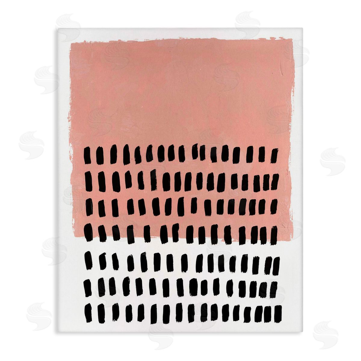 Pink Dotted Pattern Canvas Wall Art, Home Decor by Michael Willett