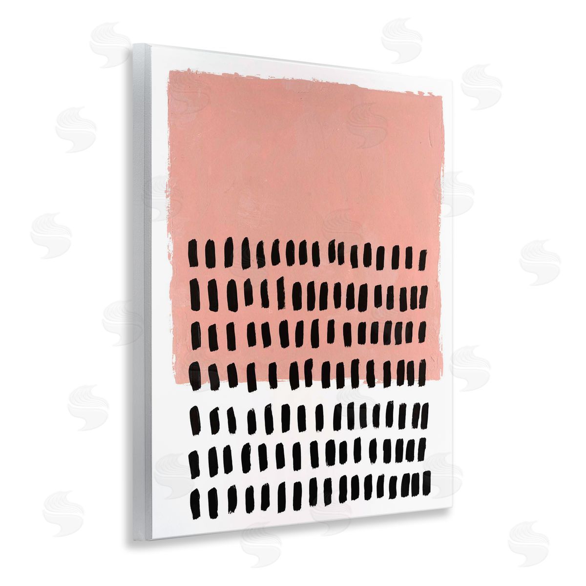 Pink Dotted Pattern Wood Plaque Wall Art, Home Decor by Michael Willett