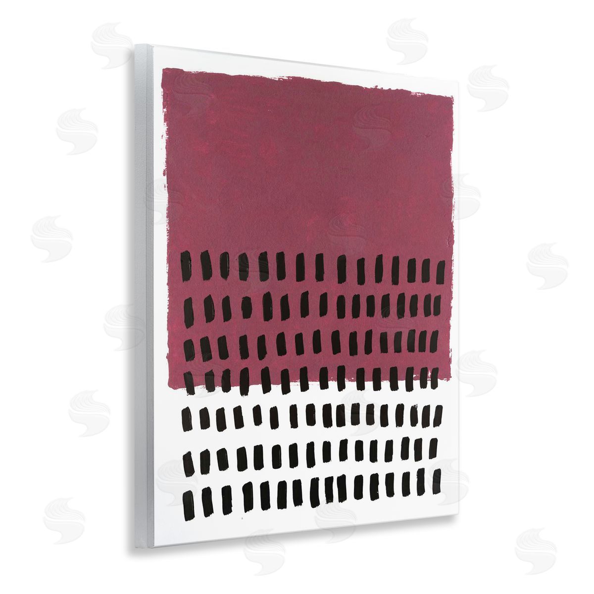 Red Dotted Pattern Wood Plaque Wall Art, Home Decor by Michael Willett