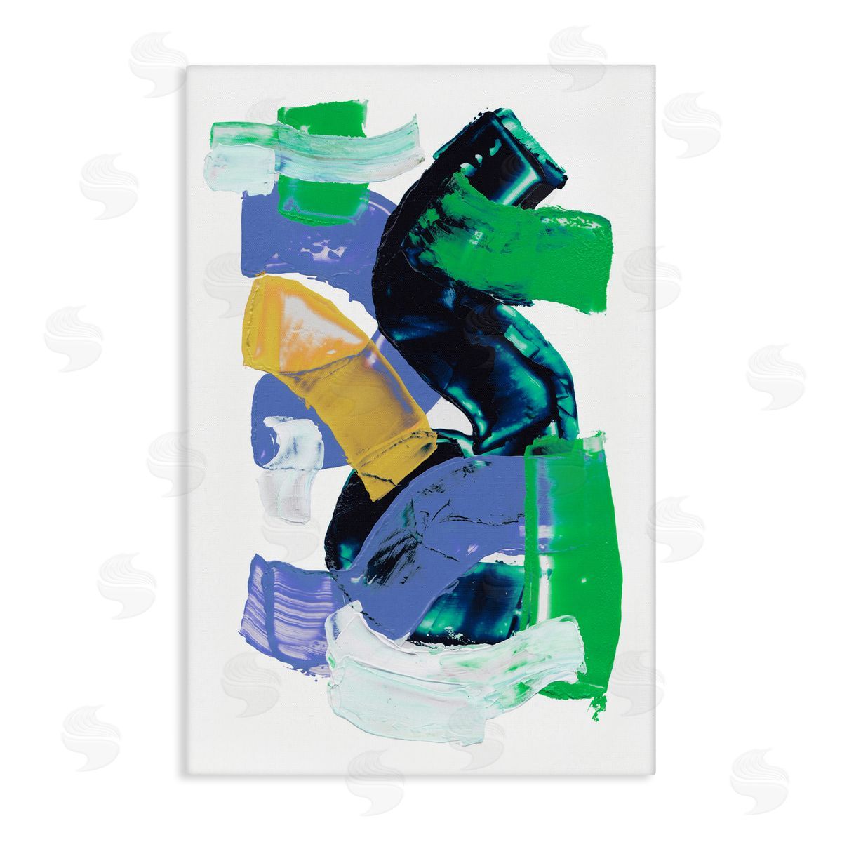 Expressive Bold Brush Strokes Canvas Wall Art, Home Decor by Melissa Wang