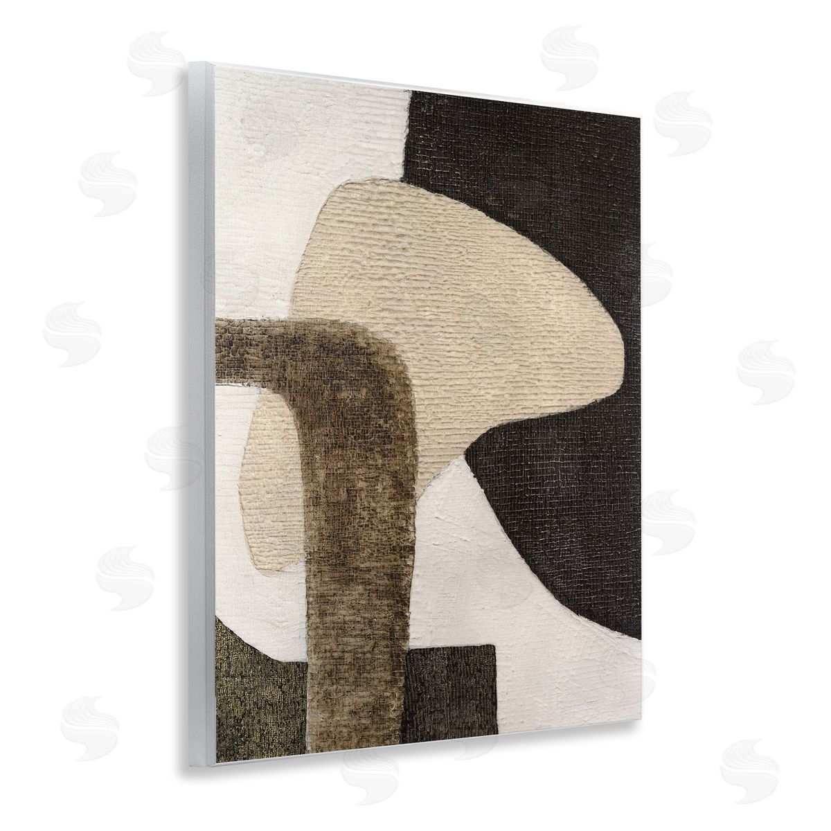Southwestern Neutrals Pattern Wood Plaque Wall Art, Home Decor by Vanna Lam
