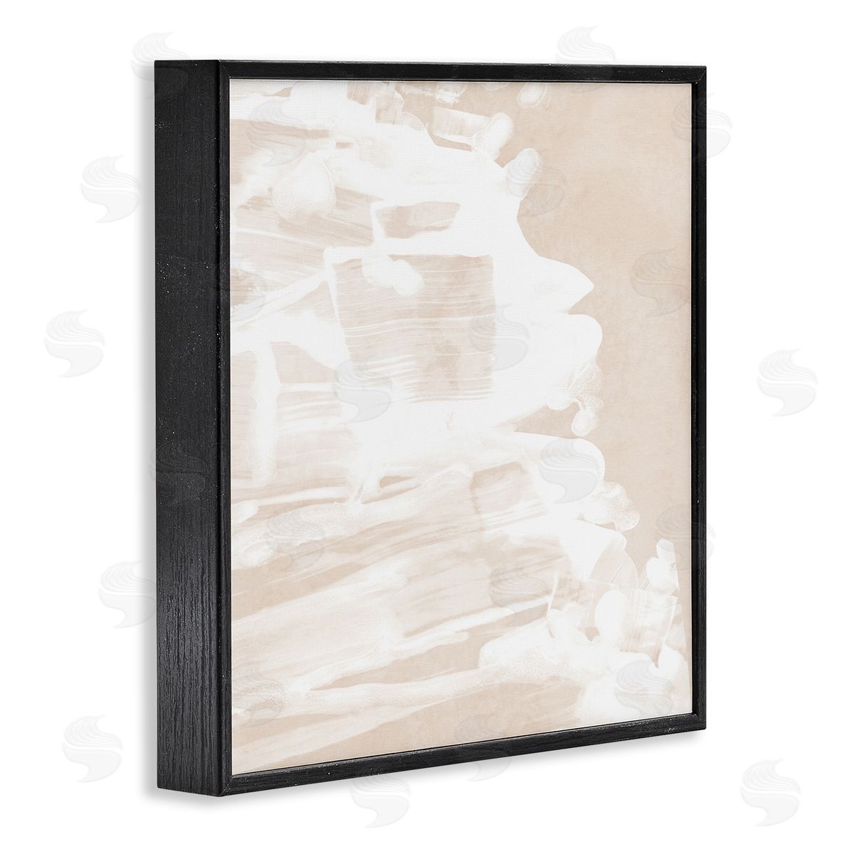 Abstract Tide Movement Black Frame Print Wall Art, Home Decor by June Erica Vess