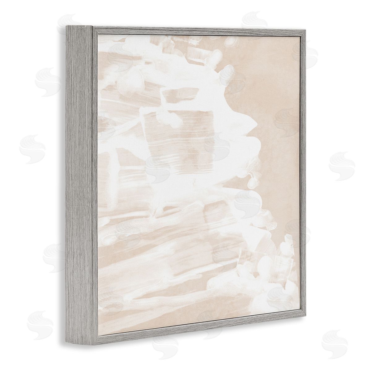 Abstract Tide Movement Grey Frame Print Wall Art, Home Decor by June Erica Vess
