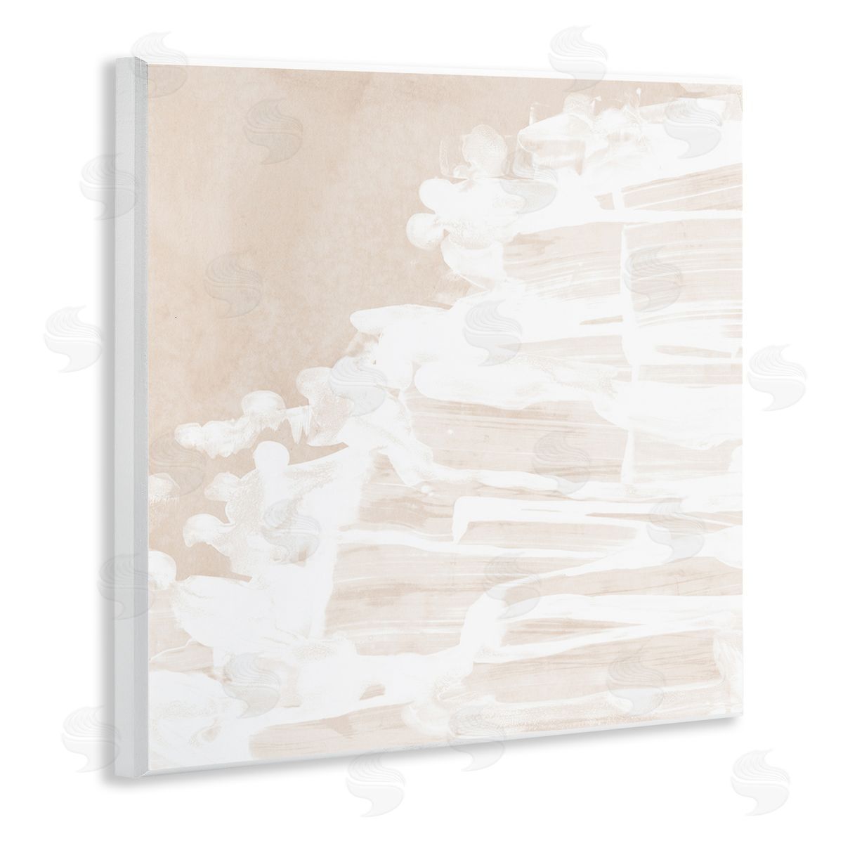 Abstract Beach Splash Wood Plaque Wall Art, Home Decor by June Erica Vess