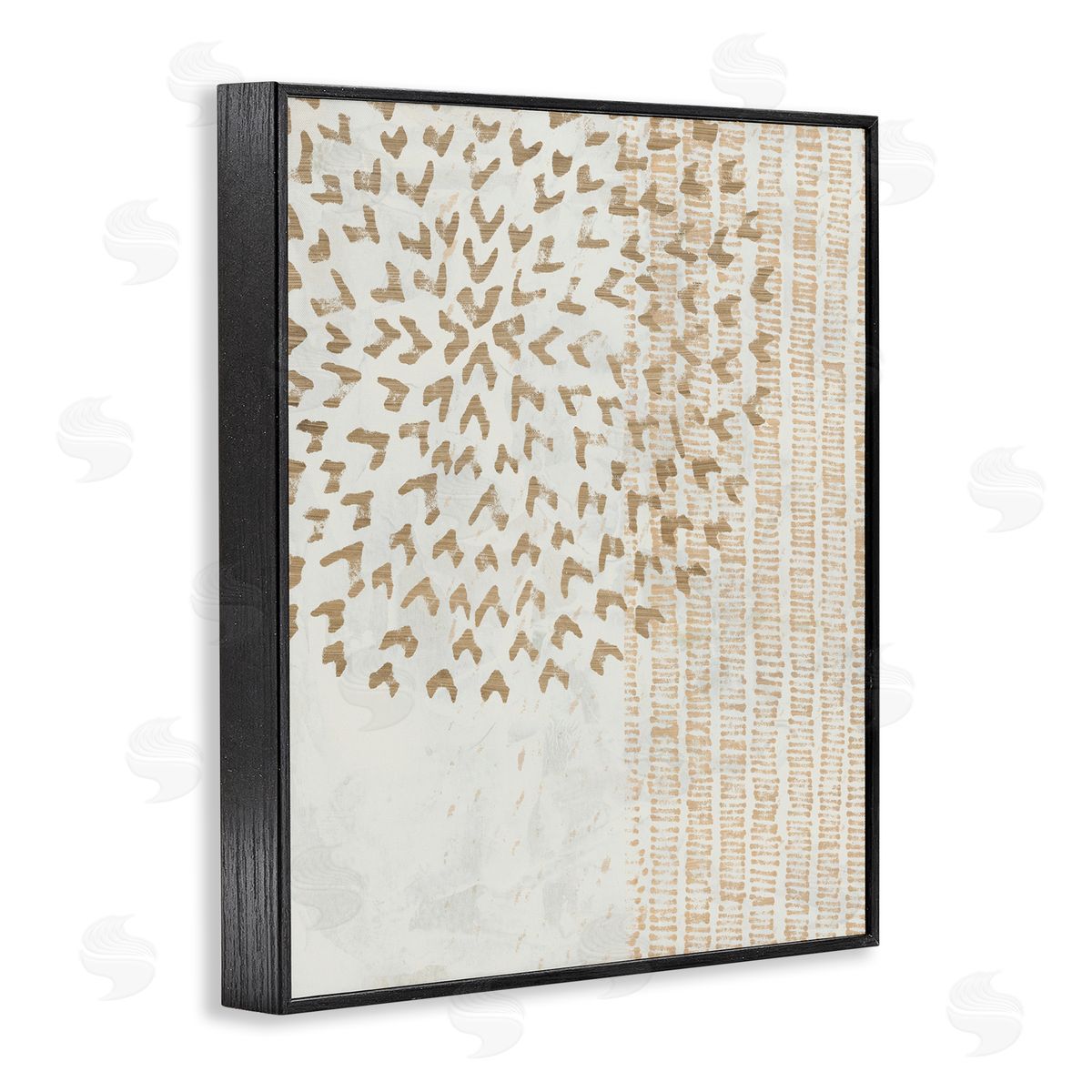 Rustic Bohemian Patterns Black Frame Print Wall Art, Home Decor by June Erica Vess