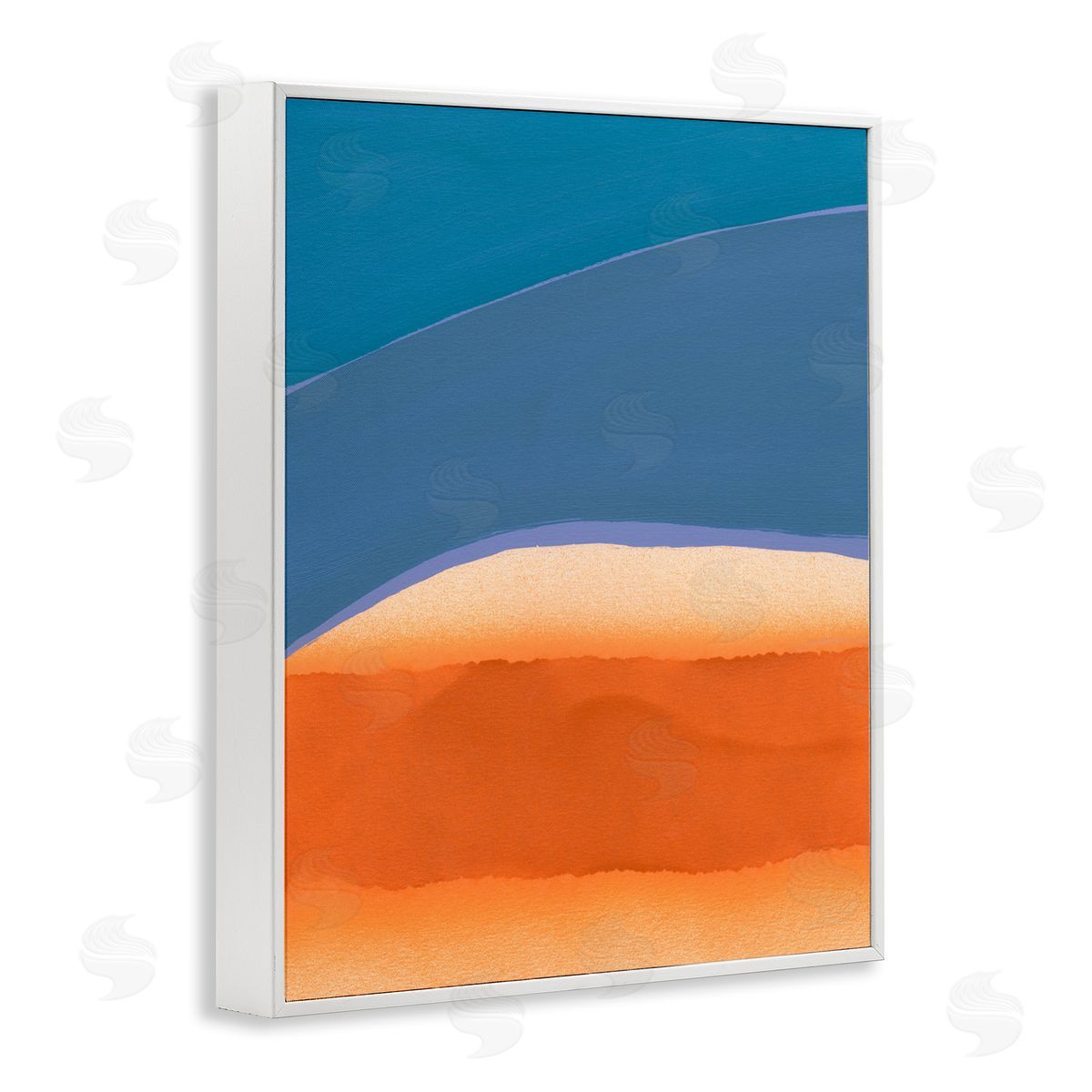 Modern Desert Sunrise White Frame Print Wall Art, Home Decor by Jodi Fuchs
