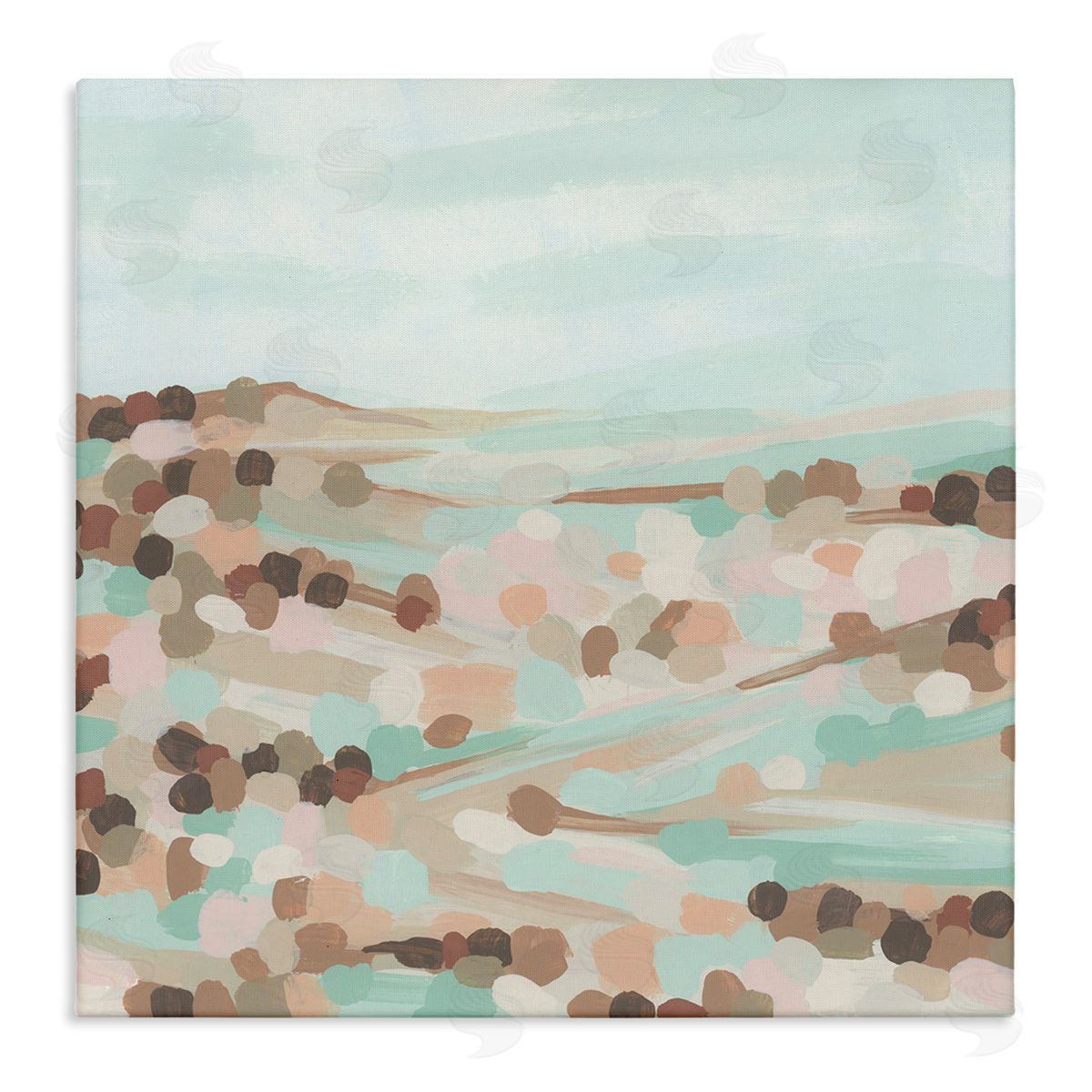 Impressionist Rural Landscape Canvas Wall Art, Home Decor by June Erica Vess