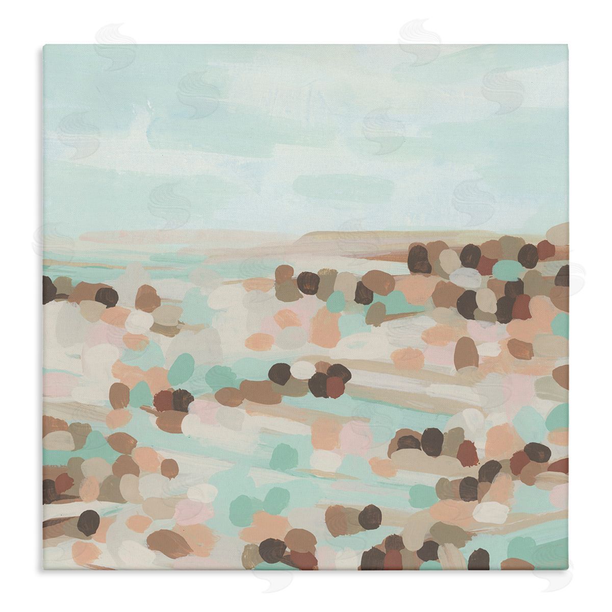 Desert Landscape Impression Canvas Wall Art, Home Decor by June Erica Vess