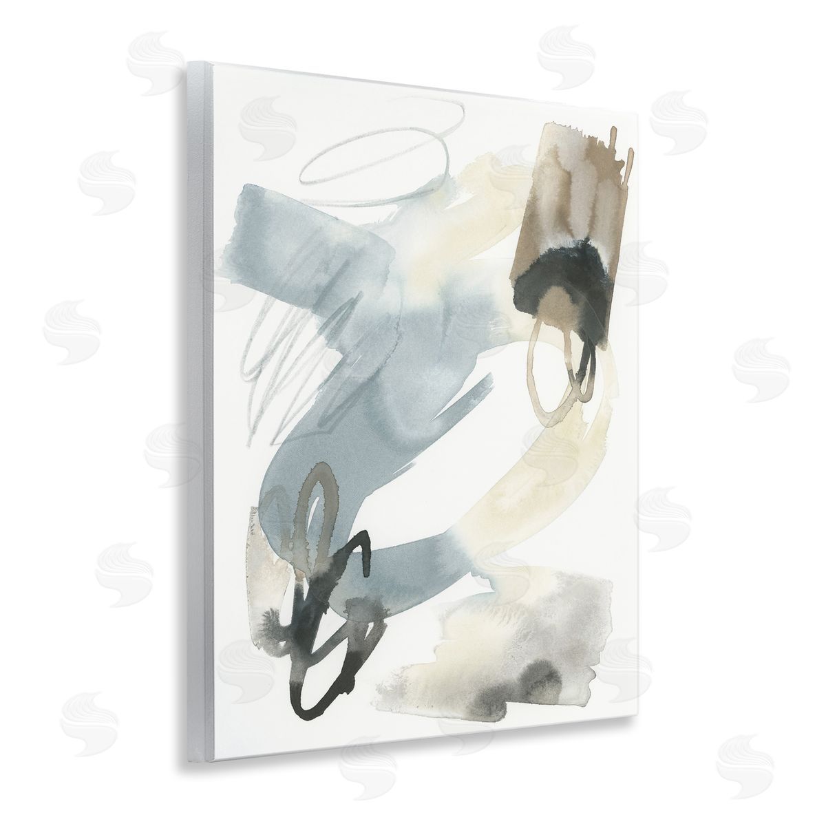 Watercolor Paint Strokes Wood Plaque Wall Art, Home Decor by June Erica Vess