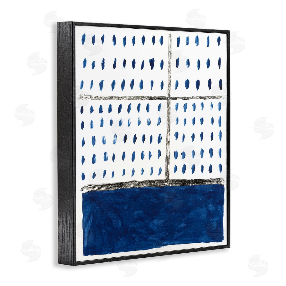 Dotted Pattern Impression Black Frame Print Wall Art, Home Decor by Michael Willett