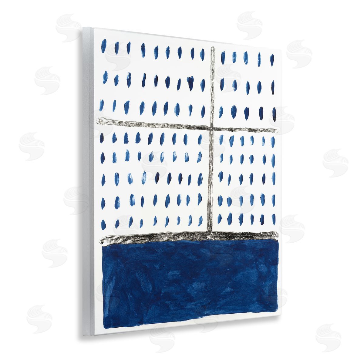 Dotted Pattern Impression Wood Plaque Wall Art, Home Decor by Michael Willett