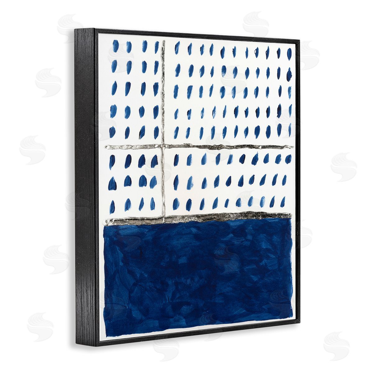 Modern Dot Pattern Black Frame Print Wall Art, Home Decor by Michael Willett