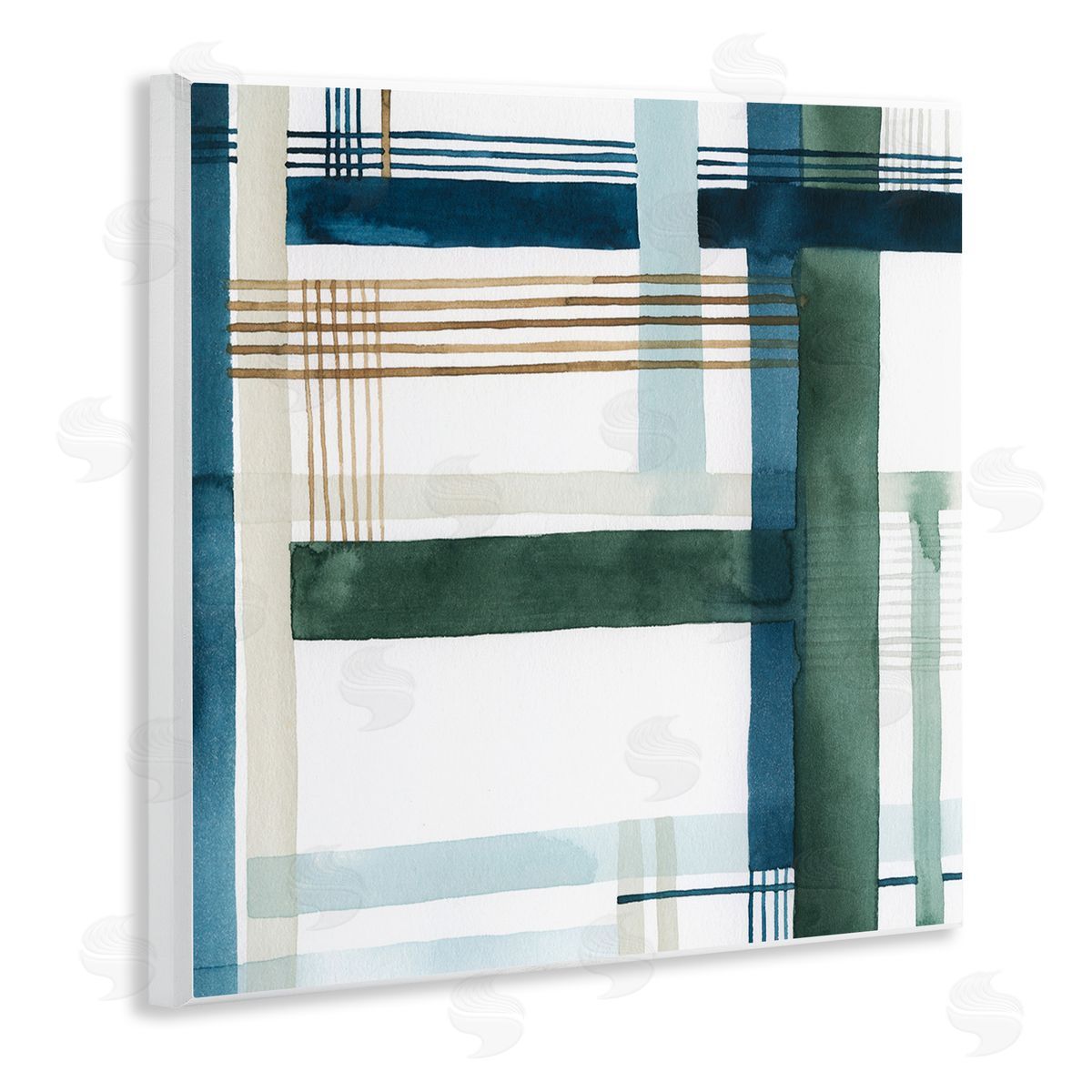 Modern Woven Pattern Wood Plaque Wall Art, Home Decor by Grace Popp