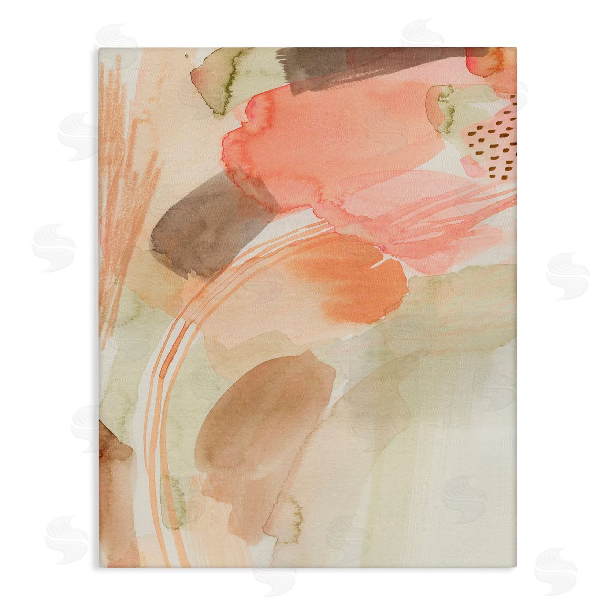 Grace Popp Pink & Beige Abstraction Canvas Wall Art Print
