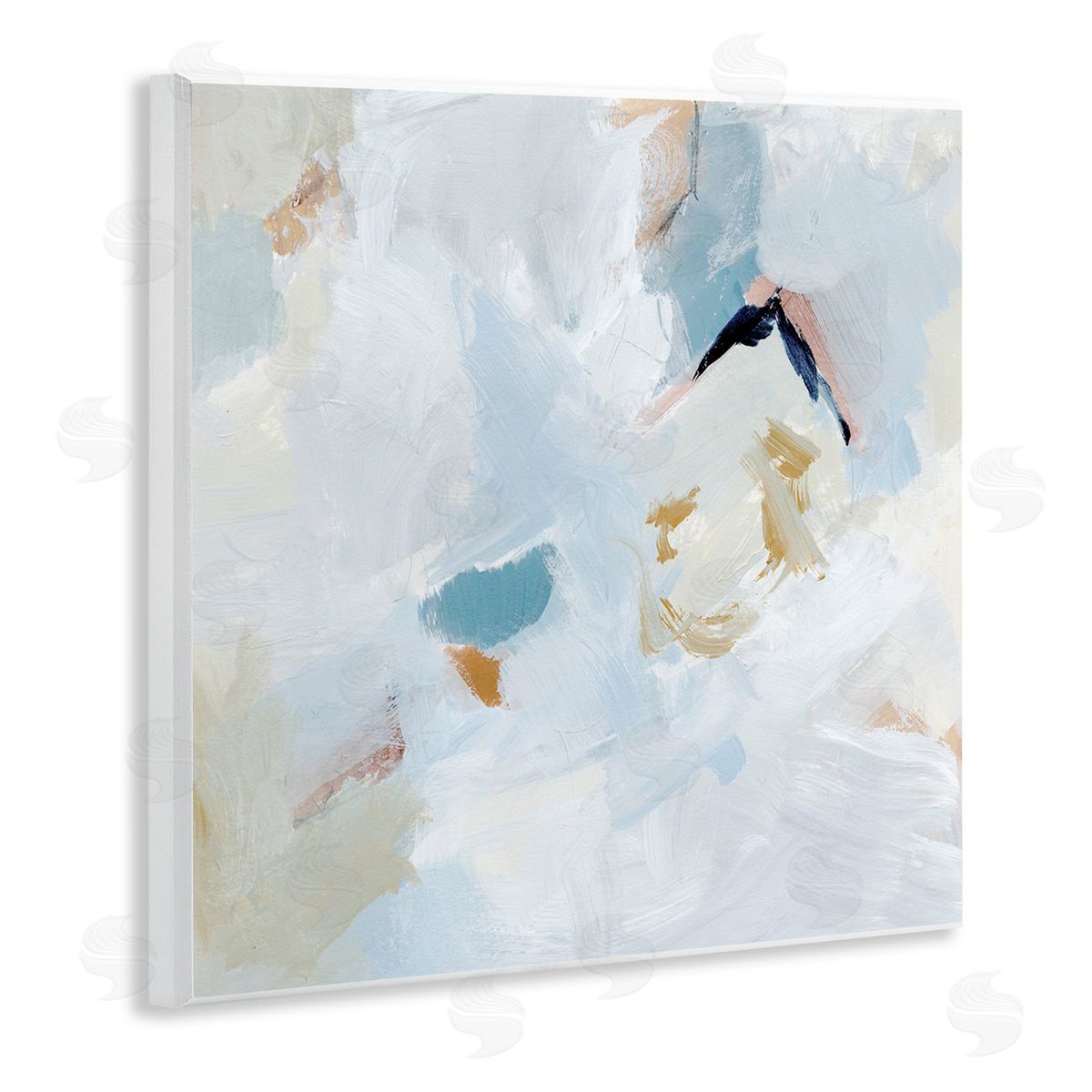 Soft Subtle Abstraction Wood Plaque Wall Art, Home Decor by Victoria Barnes