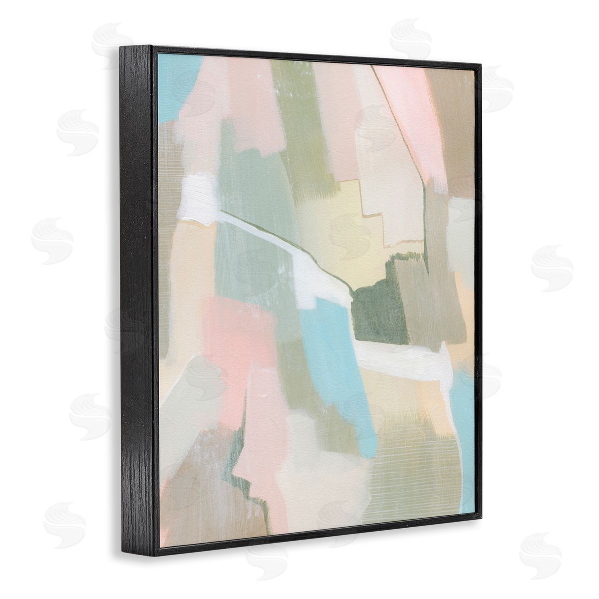 Grace Popp Pastel Desert Abstract Black Framed Giclee Wall Art Print