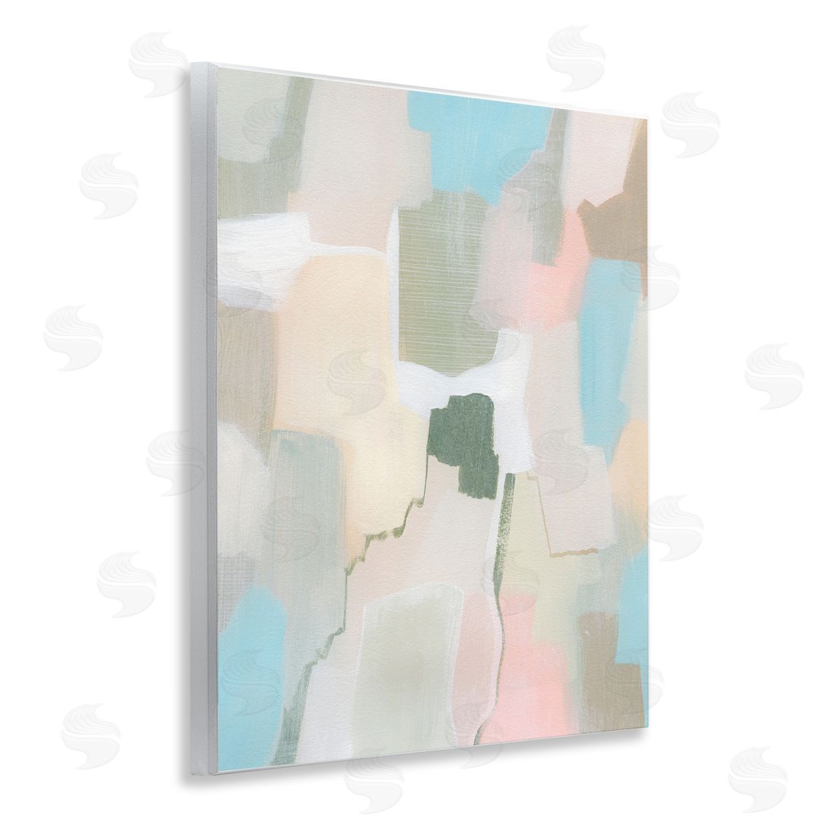 Grace Popp Soft Abstract Expression Wooden Wall Plaque Art Print