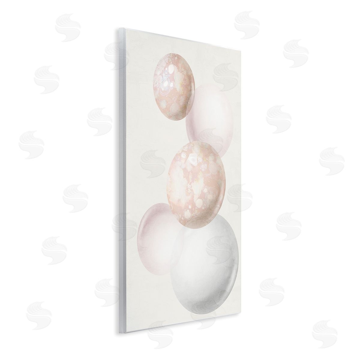 Round Neutral Orbs Wood Plaque Wall Art, Home Decor by Anne Bailey