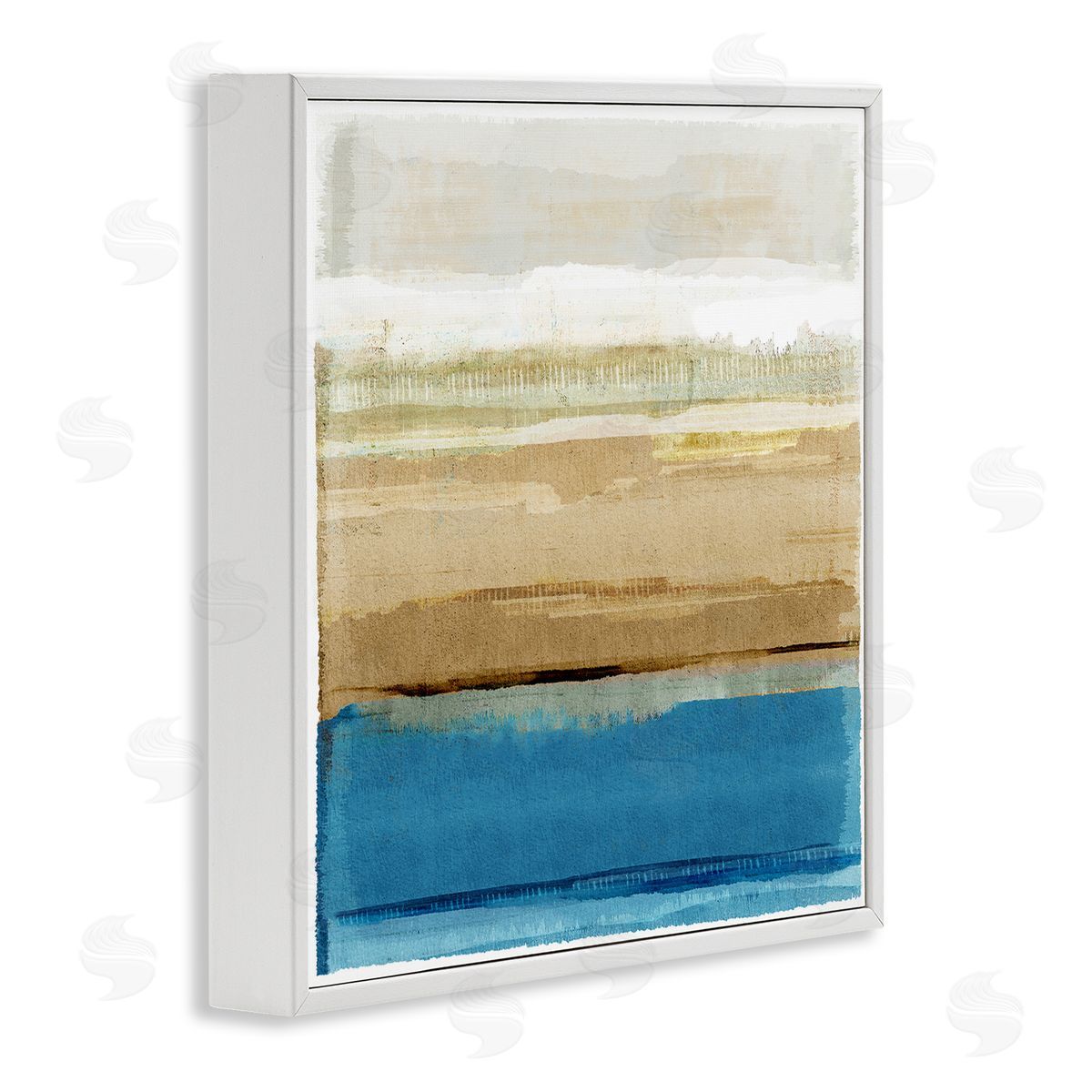 Nautical Blue Daze White Frame Print Wall Art, Home Decor by Flora Kouta