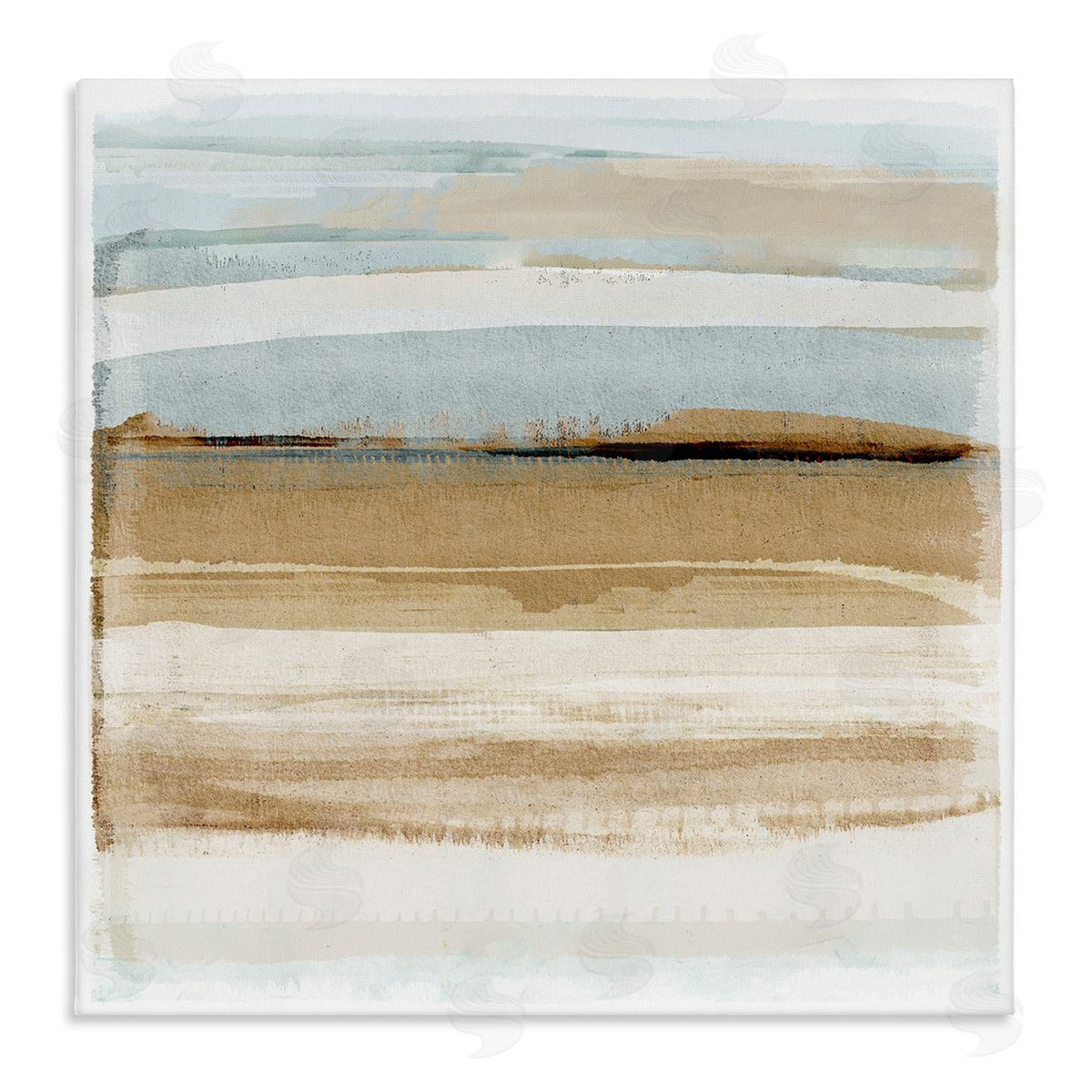Winter Sands Abstraction Canvas Wall Art, Home Decor by Flora Kouta