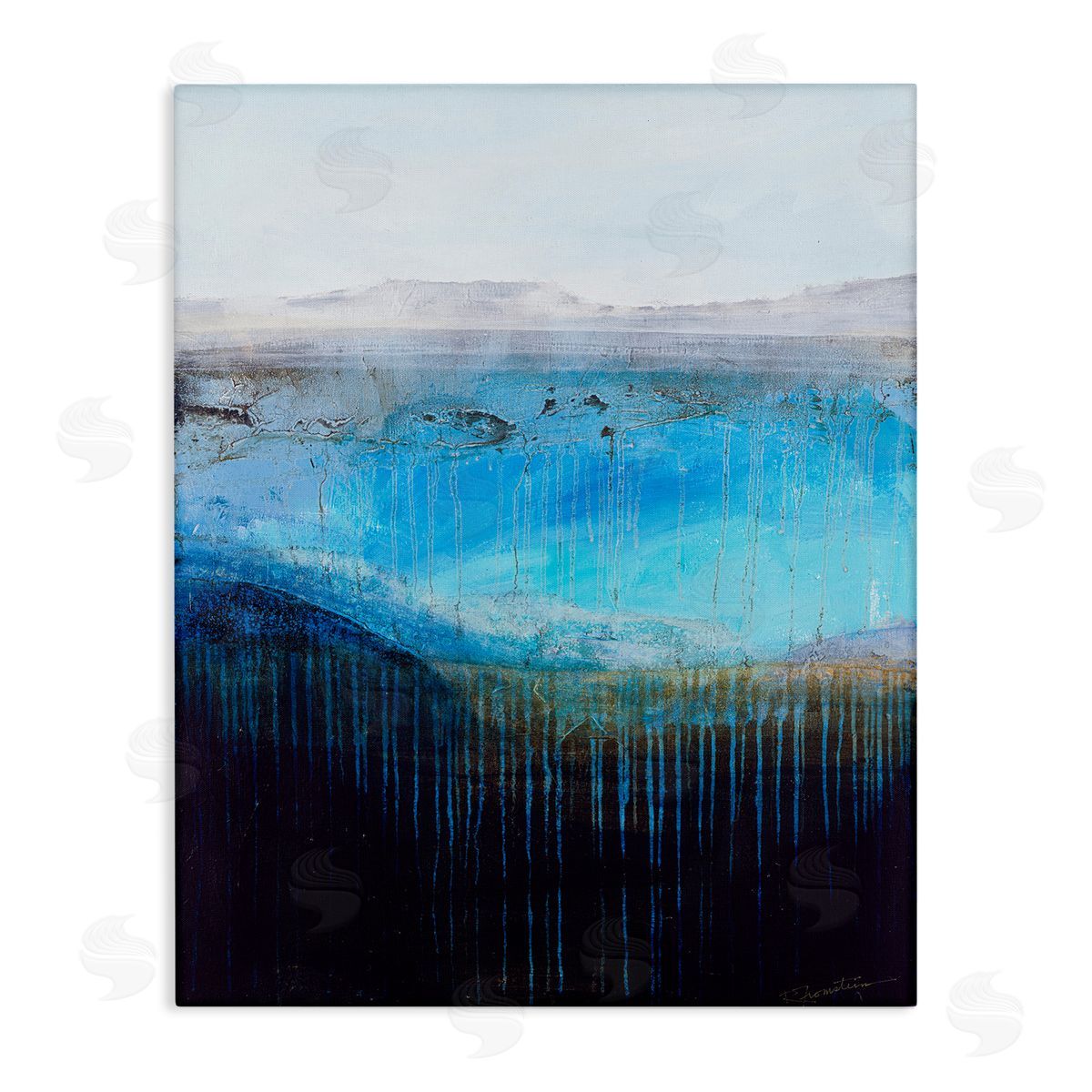 Intense Abstract Landscape Canvas Wall Art, Home Decor by Ruth Fromstein