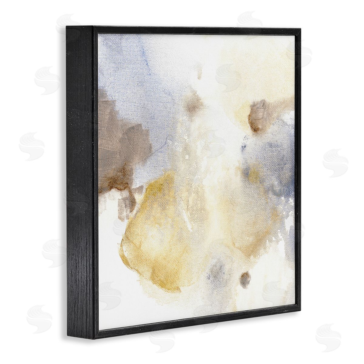 Subtle Cloudy Abstract Black Frame Print Wall Art, Home Decor by M. Gloria Hunter